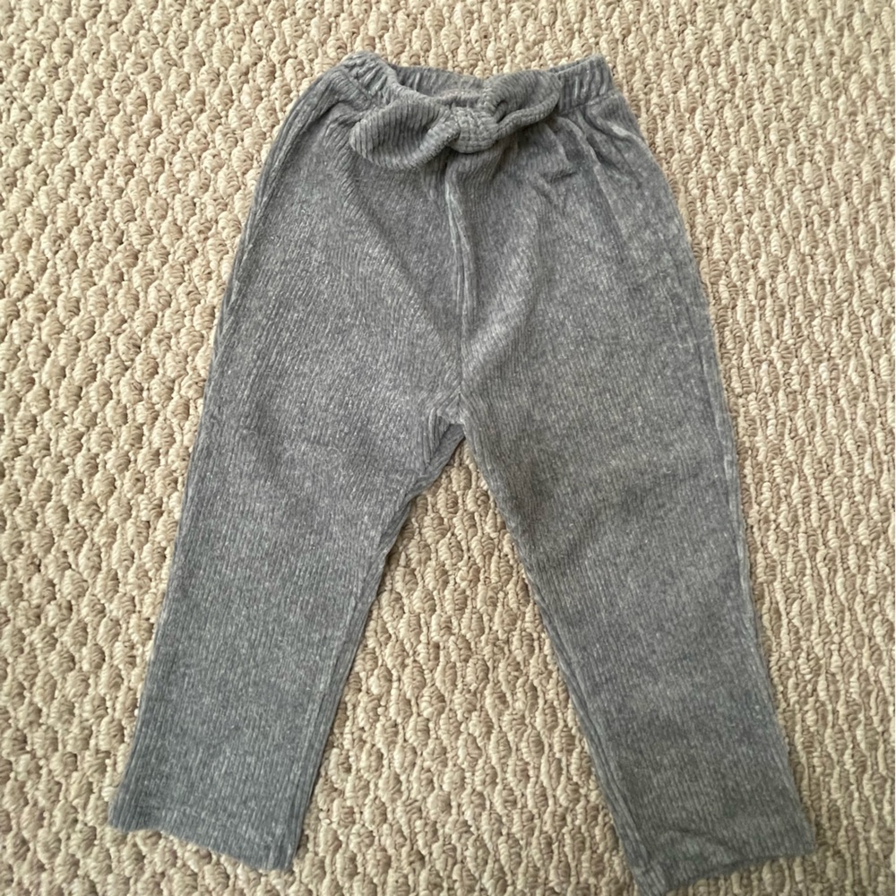 Zara girls pants with bow